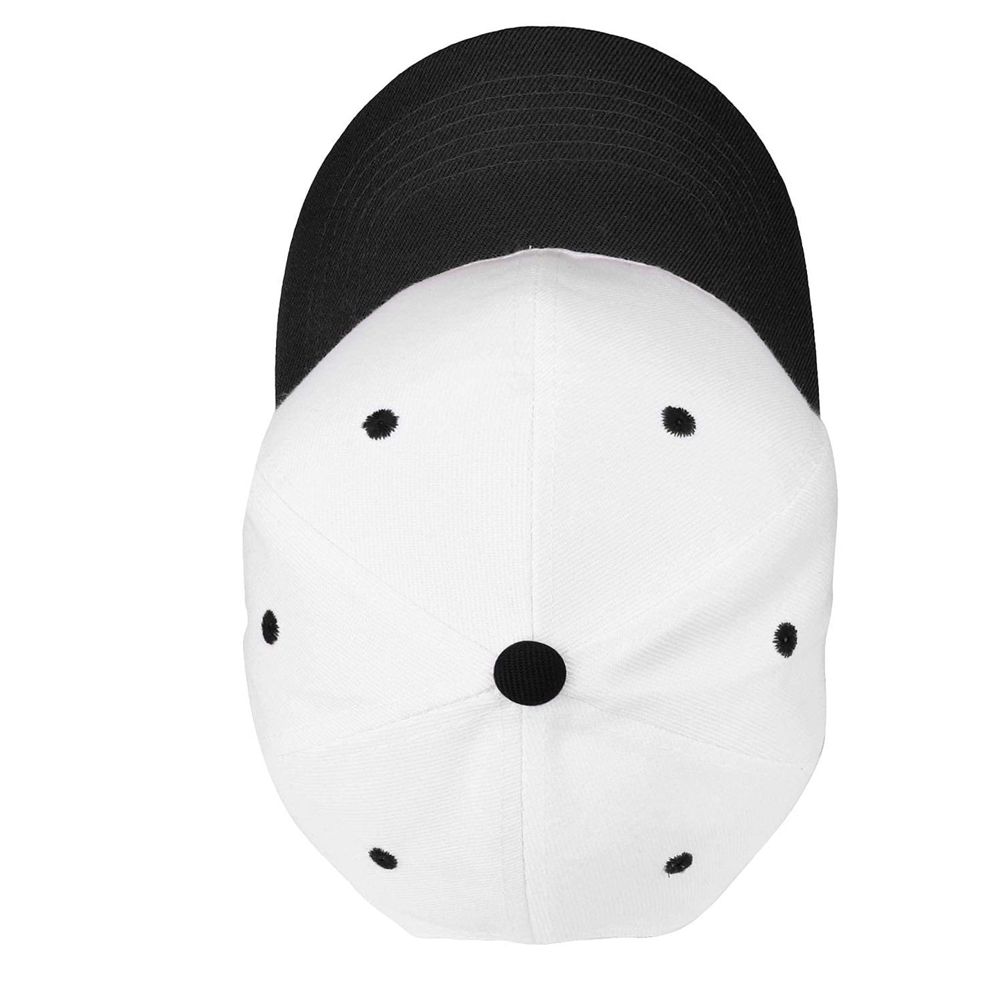 Falari Baseball Cap Adjustable Size for Running Workouts and Outdoor Activities All Seasons (1pc White/Black)