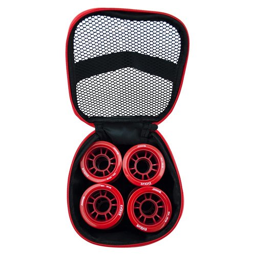 Bont Skates - Quad Roller Skate Wheel Bag Holder - Fits 8 Wheels (Black/Blue)