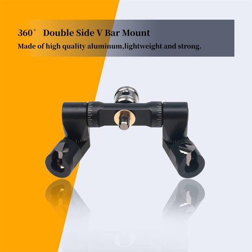 Perogen Archery Bow Stabilizer Double Side Adjustable V-Bar Mount Quick Disconnect for Recurve Bow and Compound Bow