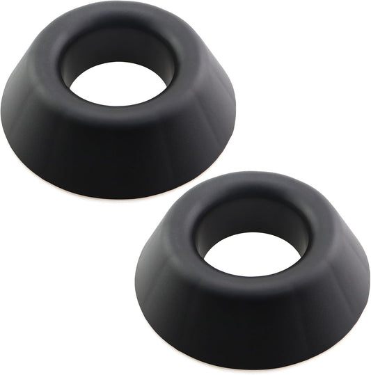 2PCS Bowling Ball Display Stand Heavy Duty Plastic Bowling Ball Stand Volleyball Basketball Soccer Ball Holder for Display Cleaning Grinding Storage Softball Base Stand Black