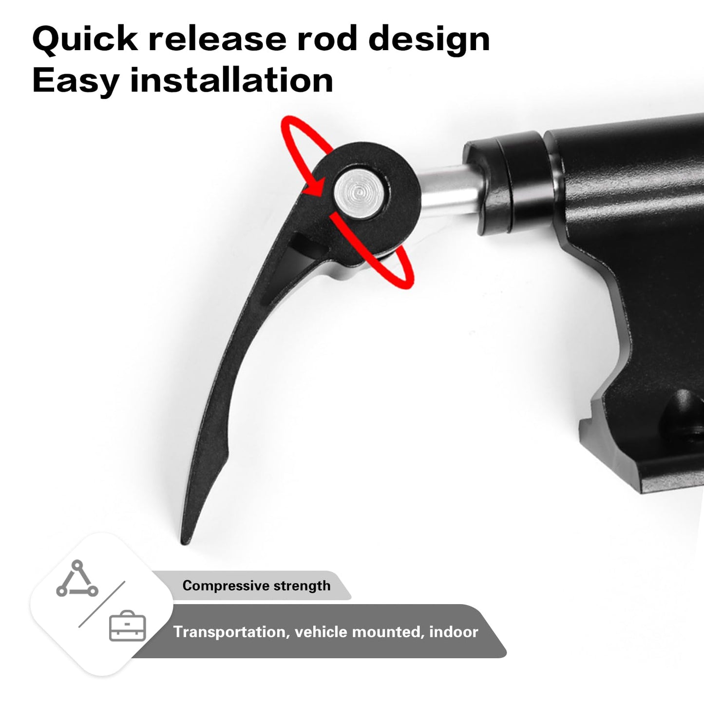 Bike Fork Mount, Bicycle Fork Rack Block, Bicycle Fork Mount, Aluminum Alloy Quick Release Bike Fork Mount Holder, Travel-Friendly, Multi-Bike Compatible, Black