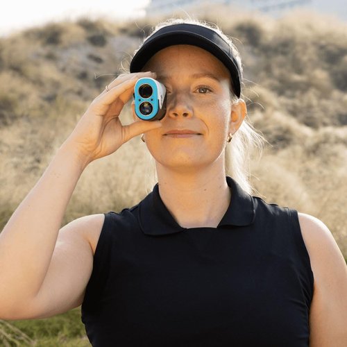 Bushnell Golf A1-Slope Ultra-Compact Laser Rangefinder | Slope Compensation, Magnetic Skin, PinSeeker, 6X Magnification, 1300 Yard Range, LCD Display, Signature Series Power Bundle
