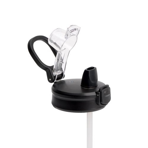 Manna Push Lid with Push-Open Locking Cover and Attached Easy-Carry Handle - Onyx