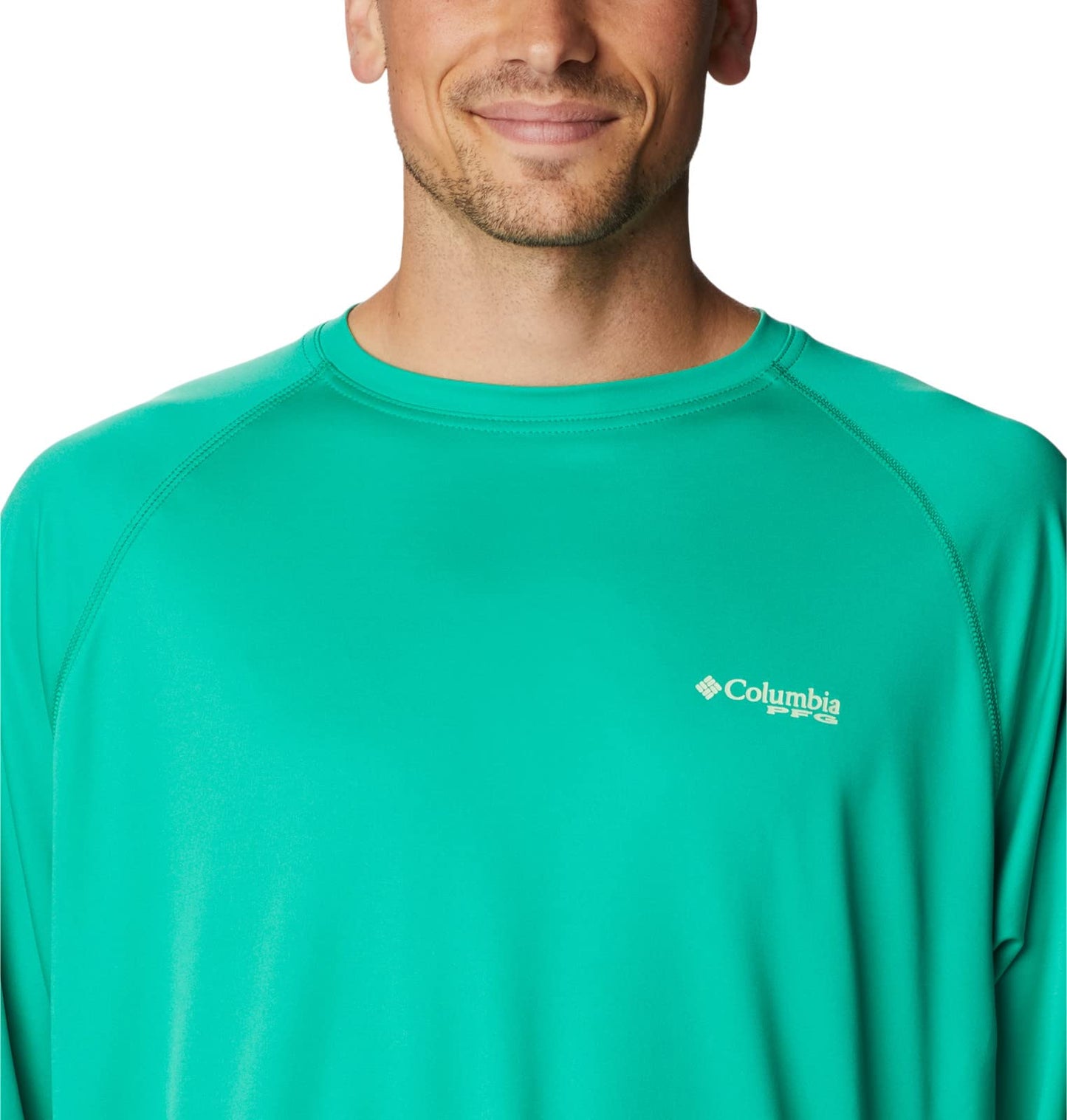 Columbia Men's Terminal Tackle Long Sleeve Shirt, Circuit/Key West Logo, Large Tall
