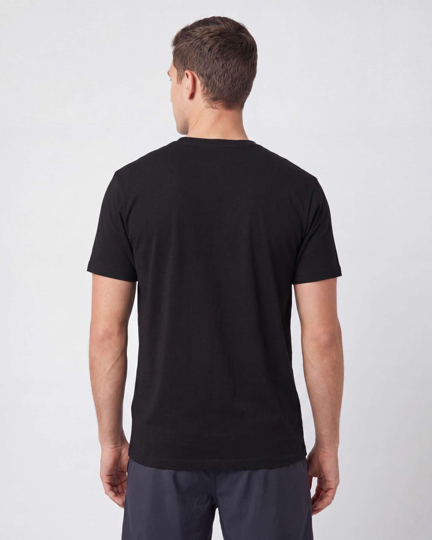 Real Essentials 4 Pack: Men's Cotton Performance Short Sleeve Crew Neck Pocket T-Shirt Athletic Top (Available in Big & Tall)
