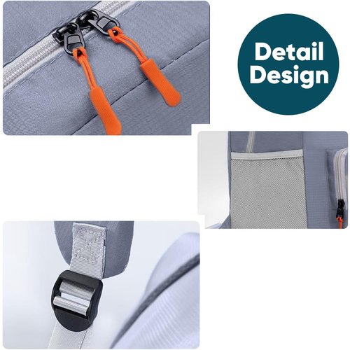 Lightweight Packable Backpack Travel Hiking Daypack Foldable Backpack for Men&Women,Gray