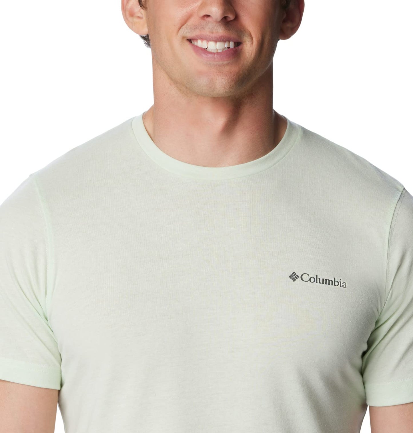 Columbia Men's Thistletown Hills Short Sleeve, Ice Green Heather, 4X Tall