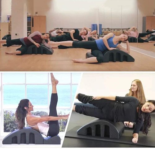 Thia Spine Corrector, Balanced Pilates arc Spine Corrector Back Pain Reliefback, Pilates Yoga Wedge Massage Table for Spine Health, Balance, Core Strengthening and Stretching