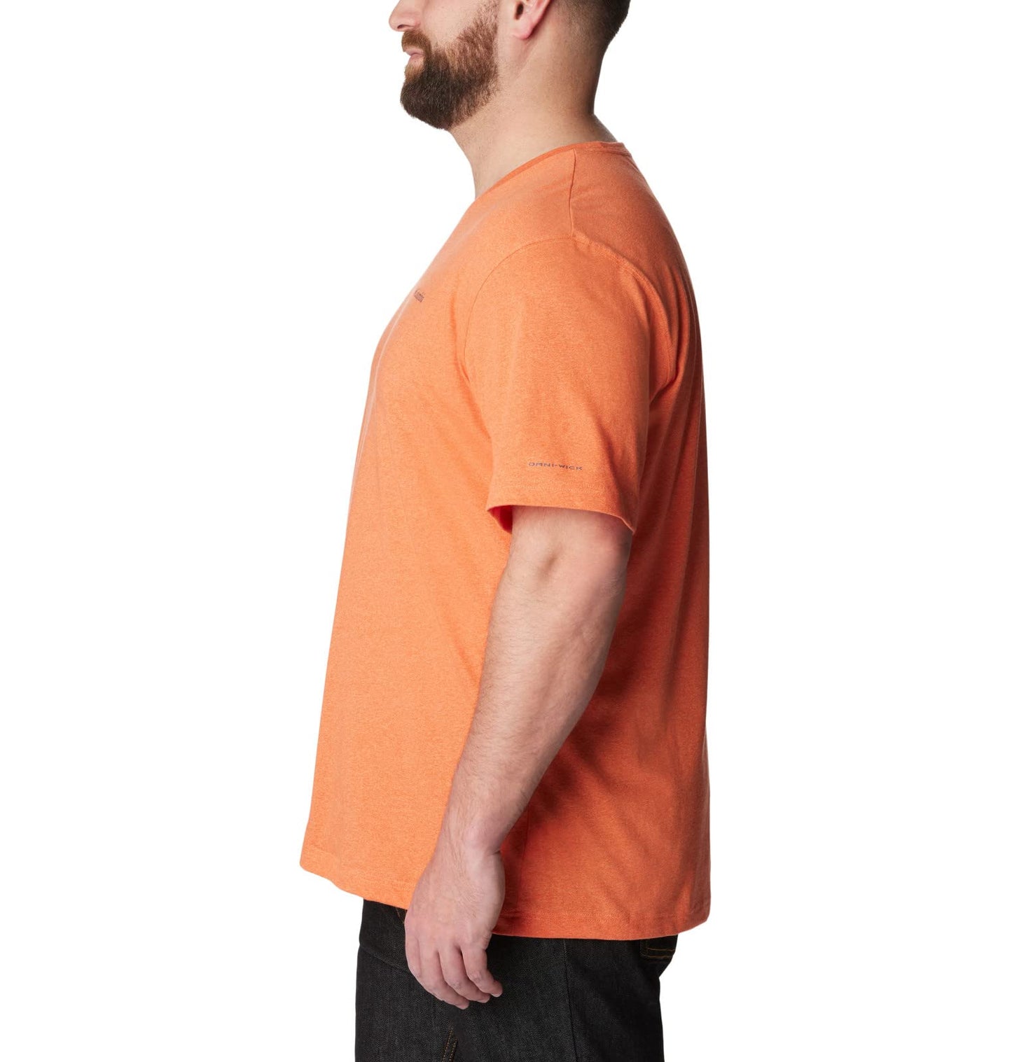 Columbia Men's Thistletown Hills Short Sleeve, Desert Orange Double Dye, 2X Big