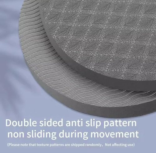 Rotating Exercise Discs for Plank and Core Workout, Fitness Balance Board Set of 2, Gray