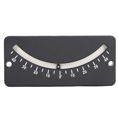 gernie Tube Clinometer, ‑40 to 40 Degree High Resolution Angle Inclinometer, Compact Portable Clear Reading ABS Marine Clinometer with Fixing Hole for Horizontal Micro Angle Measuring