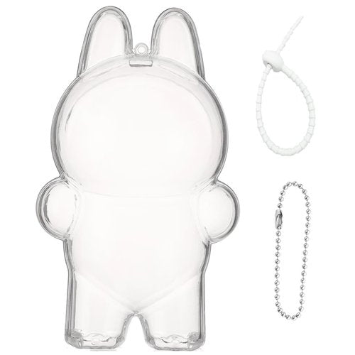 Protective Case Compatible for labubu , Plastic Clear Cover for Plush Figure Doll, Storage Transparent PVC Bag ,Display Bag Display Case for Fan Collection ,Accessories (No Doll, Standing)