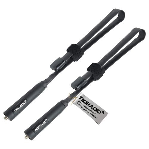 TIDRADIO Ham Radio Antenna SMA-Female 18.8-inch High Gain Foldable CS Tactical Antenna-VHF/UHF 144/430MHz for Baofeng UV-5R BF-F8HP Pro 5RM UV-21R K5PLUS GM-15Pro AR-152 UV-5G Plus Accessories-2 Pack