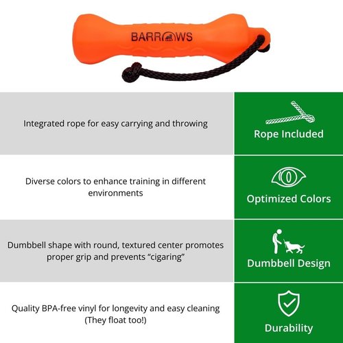 Barrows Outdoor Dog Training Bumpers (Orange)