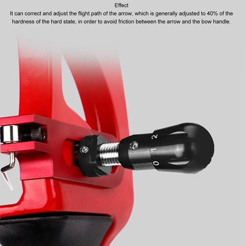RiToEasysports Archery Cushion Plunger,Aluminum Alloy Screw On Arrows Rest for Recurve Bow (Black)