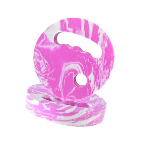 Menolana Water Exercise Discs Pool Resistance, Swim Discs Lightweight Buoyancy EVA Foam Aerobic Equipment for Water Workout Beach Pool, Pink White