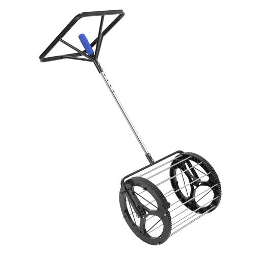 FXEIPOL Tennis Ball Hopper 80 Balls Capacity, Height Adjustment, Pushable & Standable Tennis Ball Rolling Collector Basket Holder for Training Grounds, Home Backyards, Clubs, Schools
