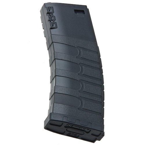G&G Armament G&G TR16 M4 Polymer Mid-Cap 6mm Airsoft AEG Magazine, 120R Capacity, Black