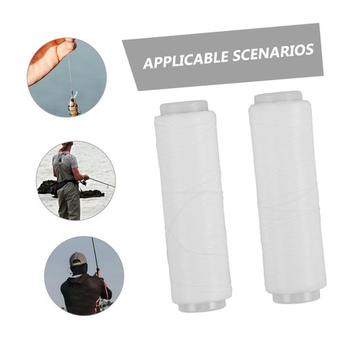Totority Invisible String Book for Boys and Girls 2pcs Strong Elastic Fishing Thread Fish Line for Bait Tying Nylon Elastic Wire