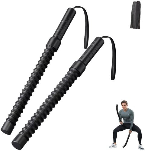 Ropeless Battle Ropes for Home Gym – Silent & Space-Saving Strength Training Equipment, High-Rebound Training Ropes, Durable Aluminum Alloy, No-Noise Battleropes