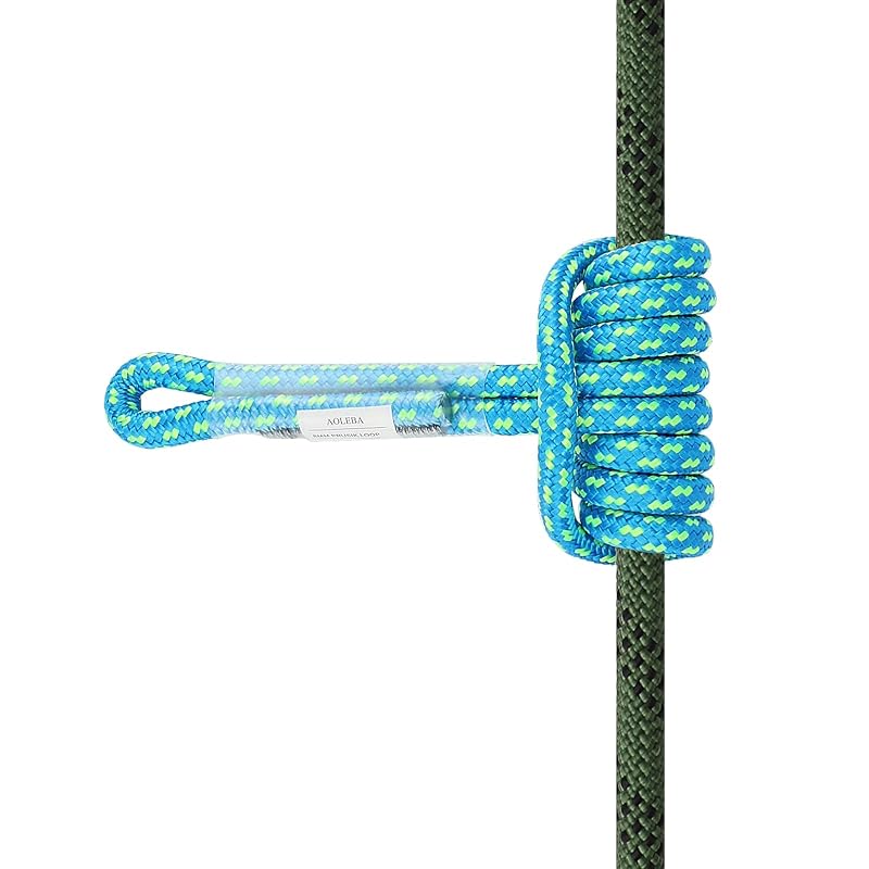 Prusik Loop 8mm Pre-Sewn 18 Inch Rope for Climbing - 24kN MBS, Blue Variation
