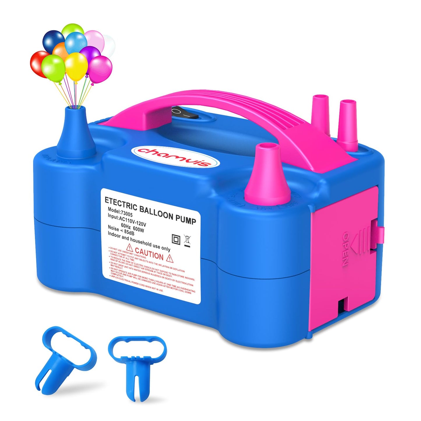 Chamvis Electric Balloon Pump, 110V 600W Balloon Inflator/Blower Pump: for Fast and Easy Filling Balloons Balloon Arch Kit Kids Party Decorative
