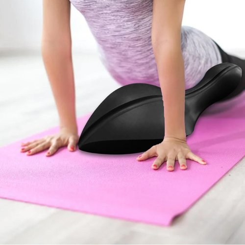 Pilates Spine Correction Fitness Equipment ARC Bending Training Accessories Spinal Orthosis for Home Gym Back Curve, Black