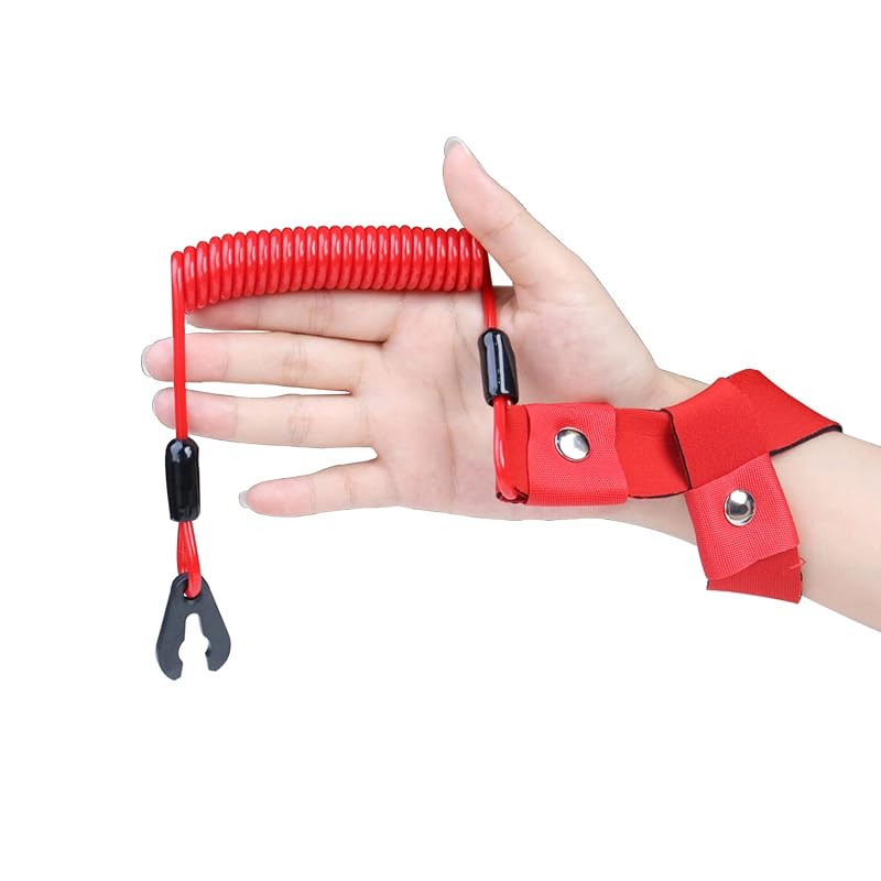 5PCS Kill Switch Lanyard with Wrist Strap for Yamaha Jet Ski WaveRunner (Red 5PCS)