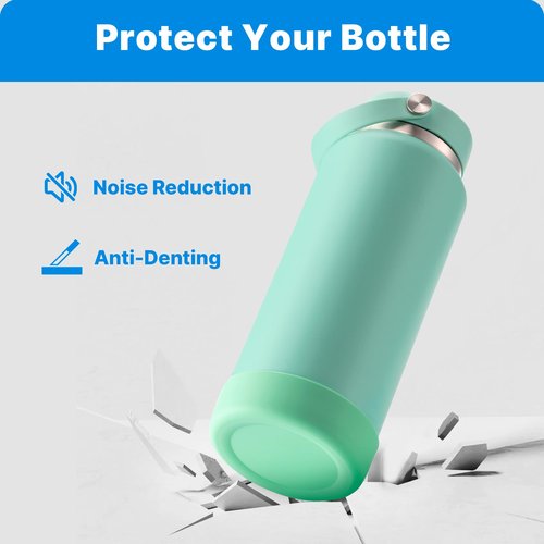 Bluwing Silicone Boot for YETI Rambler Bottle 36oz, Protective Silicone Sleeve for YETI 36oz, Anti-Slip Bottom Sleeve, BPA Free(Black)