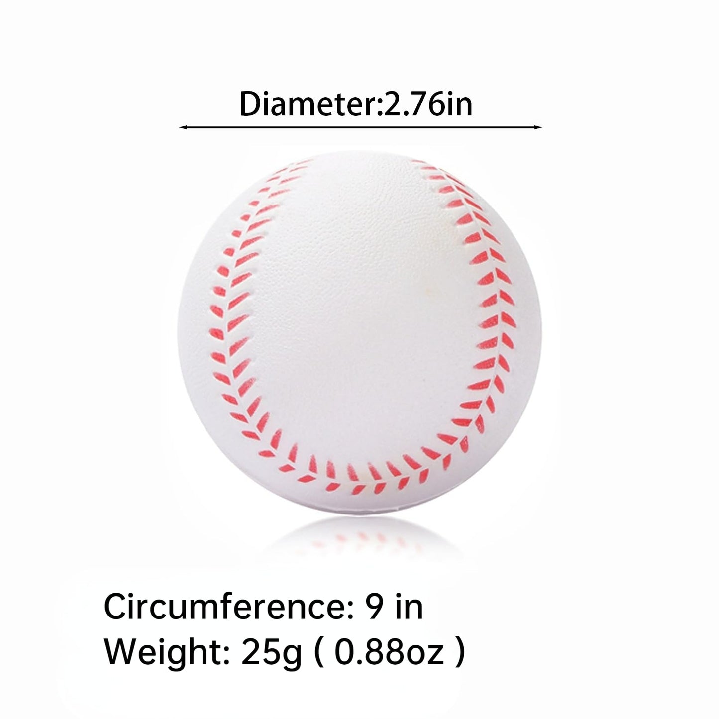 INTOWIND 12 Pack Foam Baseballs Softballs Foam Training Ball for Kids Beginners, 9 inch Practice Baseballs Tballs, Safe Throwing, Catching and Batting Practice