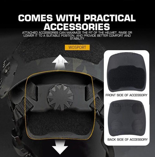 Military Tactical Helmet, Fast SF Super High Cut Helmet CS Paintball Protection Airsoft Equipment (Color : CP)