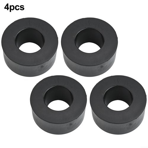 Rubber Barbell Guide Rod Spacers Weight Stack Spacers 26Mm Diameter Guide Rod Cushions Anti-Collision Barbell Plate Spacers For Weight Machine Training Equipment Black 4 Pack