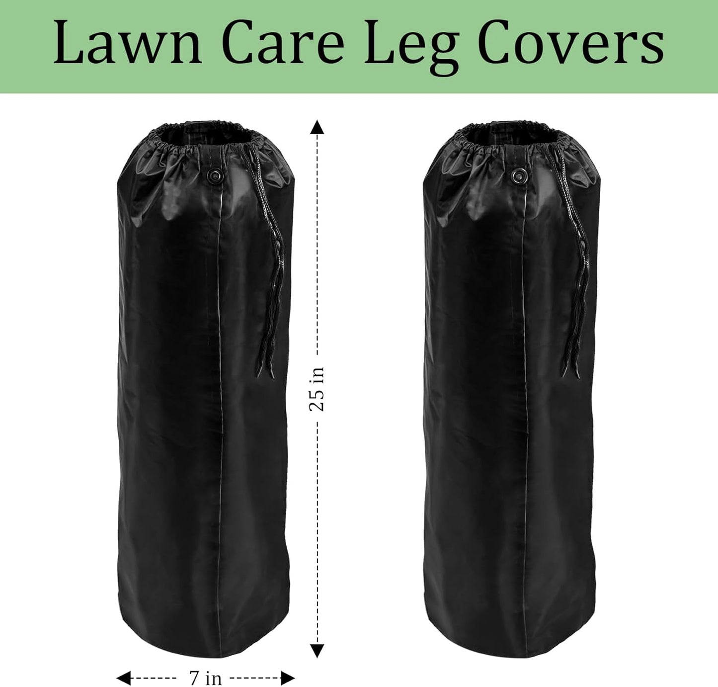 2 Pcs Lawn Care Leg Gaiters,Adjustable Leg Waterproof Hiking Gaiters for Snow,Garden Trimming Weed Eater Leg Chaps