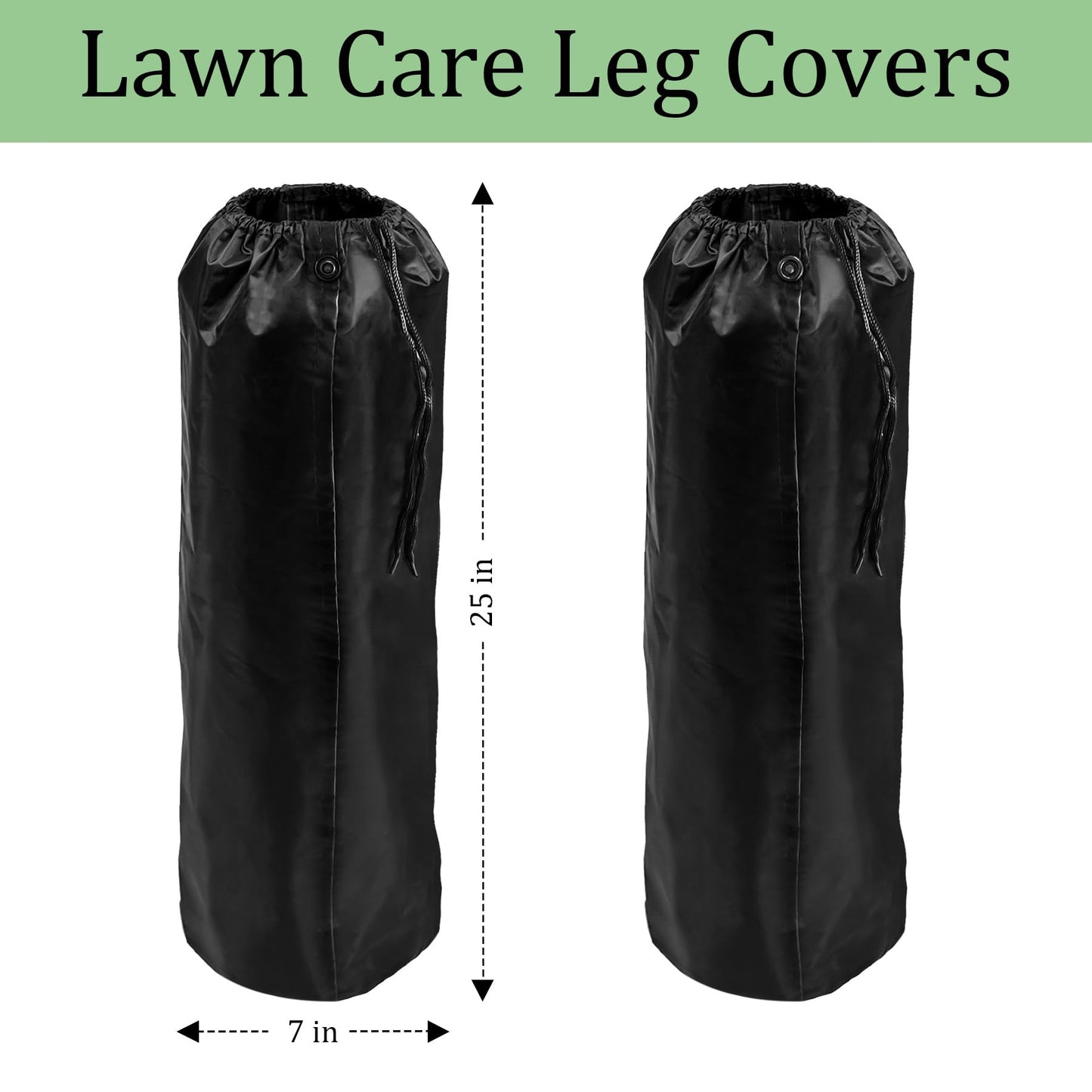 2 Pcs Lawn Care Leg Gaiters,Adjustable Leg Waterproof Hiking Gaiters for Snow,Garden Trimming Weed Eater Leg Chaps