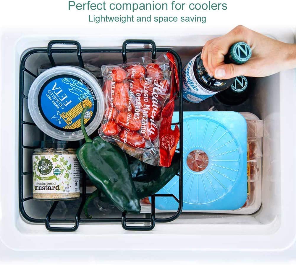OICEPACK 10pcs Slim Ice Packs Quick Cooling & Long-Lasting for Lunch Box | Lunch Bags | Freezer Packs Reusable Cool Pack | Ice Packs for Office/Jobsite/Camping/Beach/Picnics/Golf