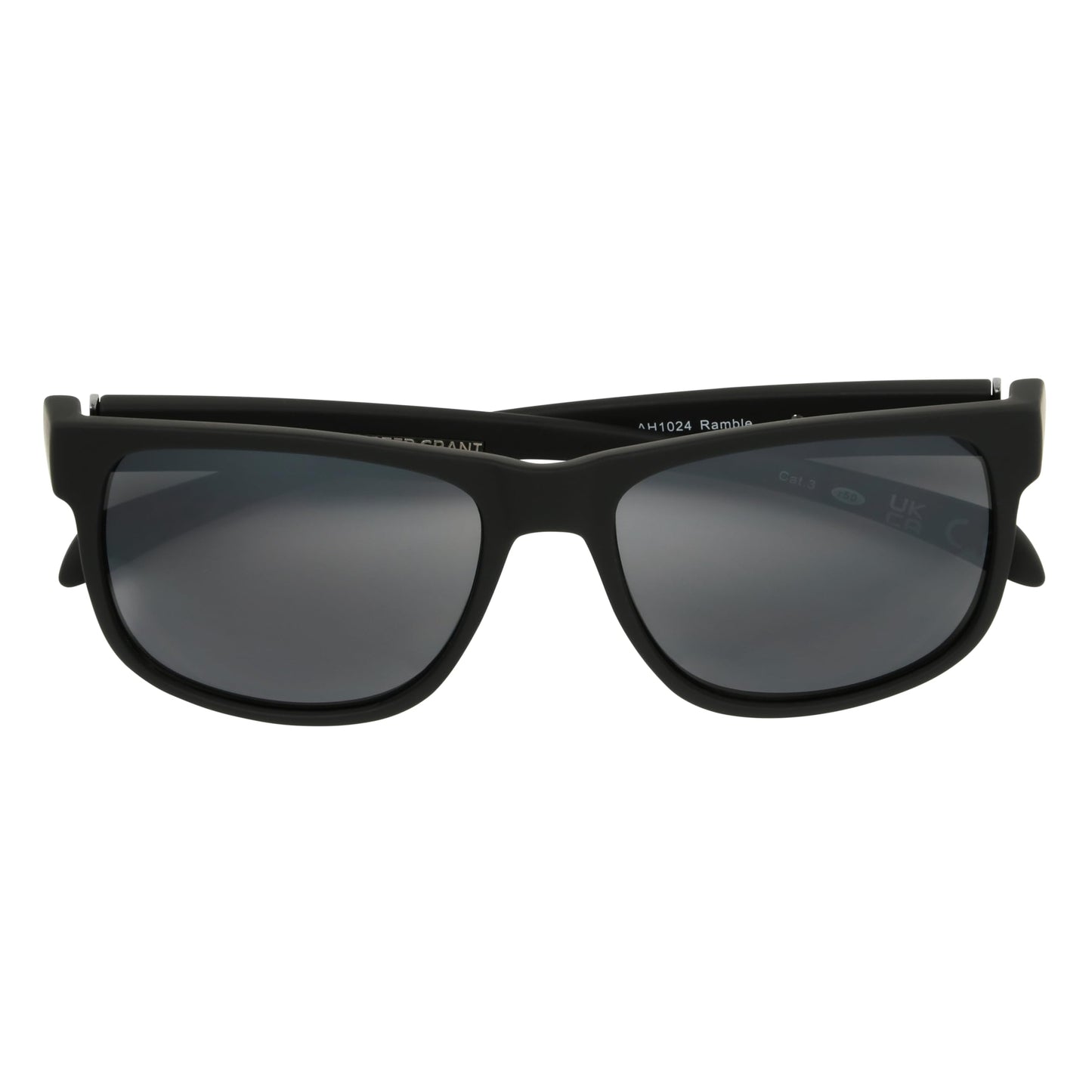 Foster Grant Mens Ramble Sunglasses Sunglasses Black Frame Grey Lenses Way Shape, Black/Smoke, 52 mm US