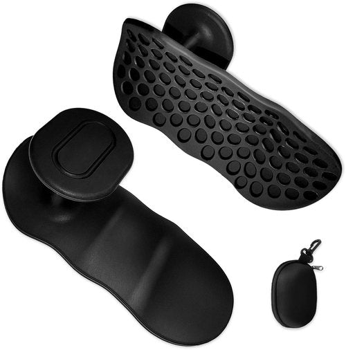 Solvora Rubber Anti-Slip Weight Lifting Grips - Thick Rubber Gym Gloves for Pull-Ups, Barbell & Dumbbell Workouts | Non-Slip Palm Protection for Strength Training (Men & Women)