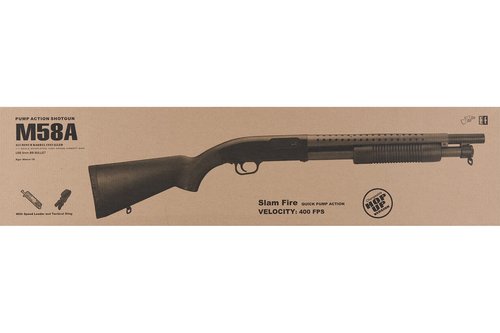 Pump Action Airsoft Shotgun with Full Metal/Steel Barrel 300 FPS (Airsoft Gun)