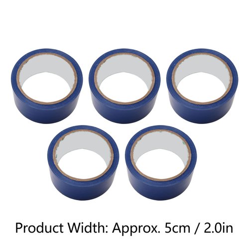 RiToEasysports 5Pcs Floor Marking Tape,Ultra Adhesive Tape Yellow Tape for Marking Line Competition Field Gymnasium Basketball Volleyball Tennis Court (Blue)