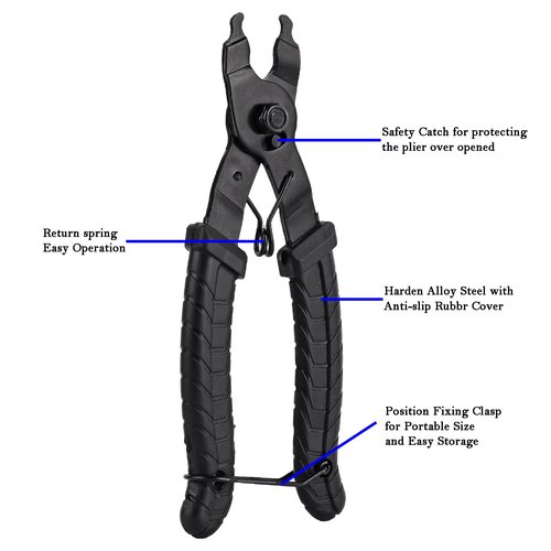 Bike Chain Repair Tools Set, Bicycle Chain Tool Master Link Pliers Chain Breaker and Checker