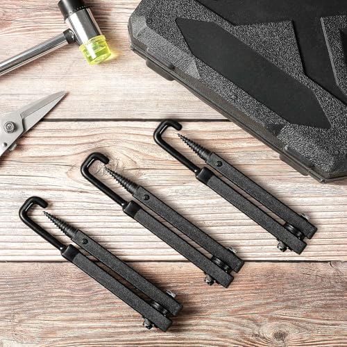 Sadnyy 13-Inch Tree Stand Bow Hanger Set - Black, 3 Pack Hunting Accessories