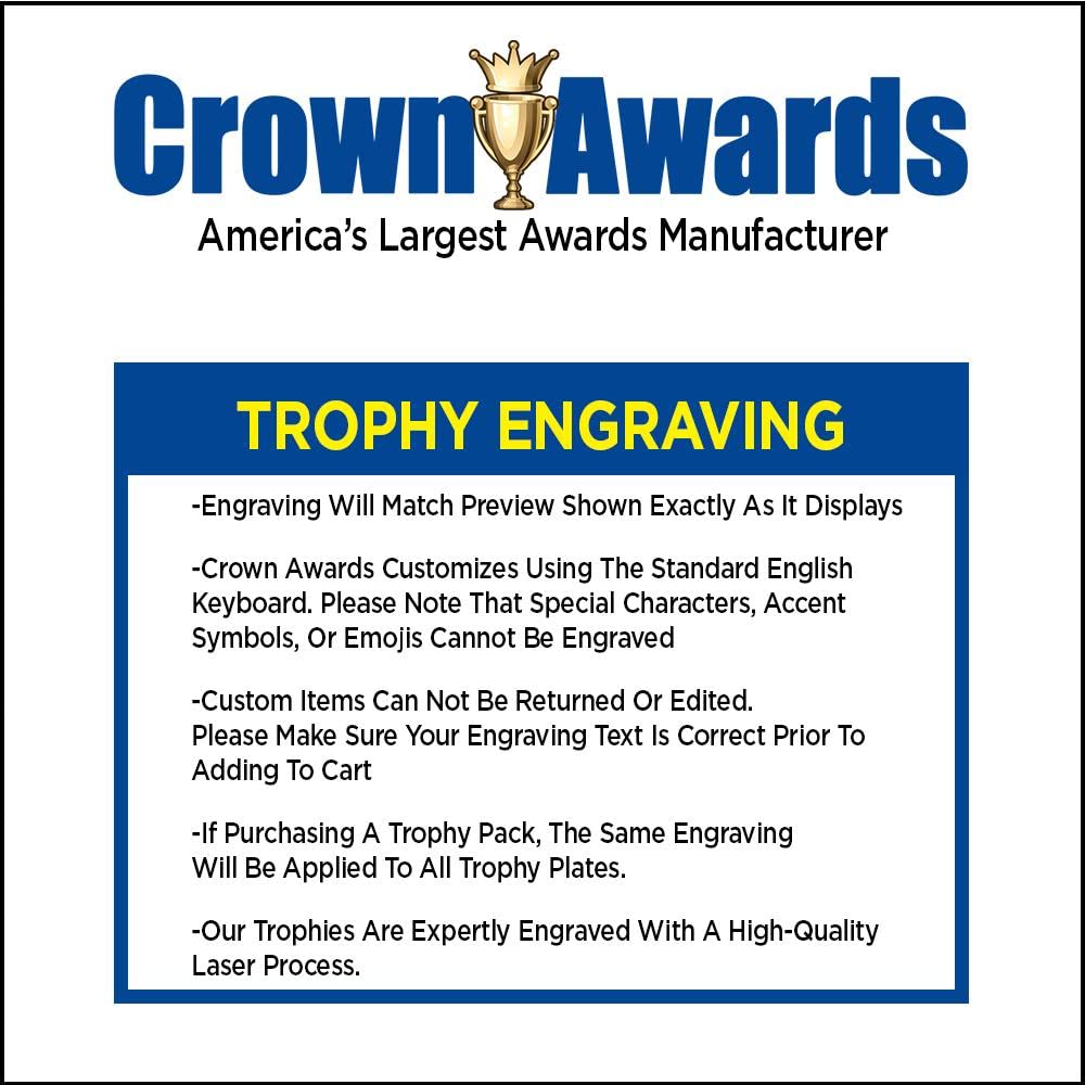 Crown Awards Computer Trophies with Custom Engraving, 6" Personalized Gold Computer Computer Award Trophy On Black Base 1 Pack Prime
