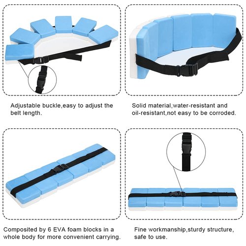 UNAOIWN Water Dumbbell Set for Aquatic Aerobics Exercise, Training Aid for Aquatic Fitness, Swim Gloves Version-Blue