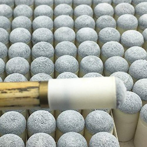 Pengxiaomei 40pcs Slip On Pool Cue Tips Replacement Billiard Cue Tips 4 Sizes Slip-On Cue Tip(9mm/10mm/12mm/13mm, Each Size 10pcs)