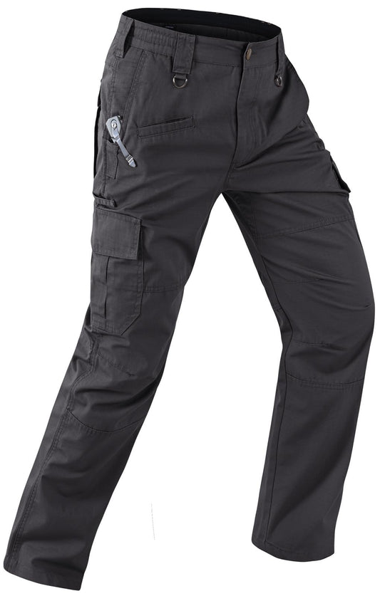 Aorga Cargo Pants for Mens Work Pants Waterproof Outdoor Relaxed Fit Construction Tactical Hiking Pants Lightweight with Pockets Breathable Black 34Wx30L