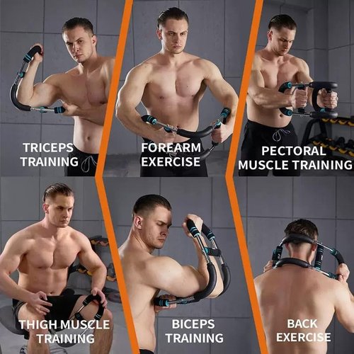 Twister Arm Exerciser,40-110lb Adjustable Chest Workout Equipment, Forearm Triceps Chest Enhanced Exercise Strengthener,Portable Detachable Upper Body Fitness Machine for Home and Gym