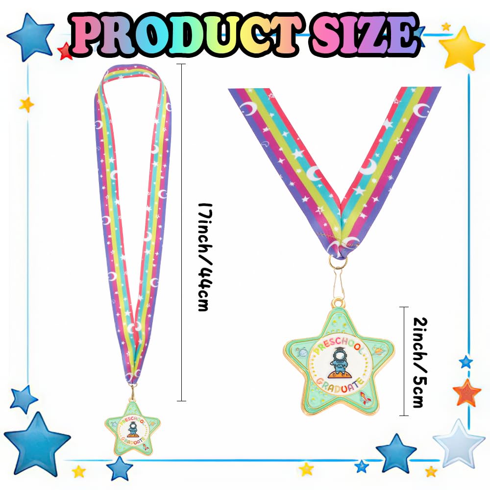 Preschool Kindergarten Graduation Medal, Preschool Kindergarten Congrats Graduation Medal for Kids, Metal Medals Awards Medallion with Neck Ribbon for Kids Students Graduate Gift Party Decoration 2026