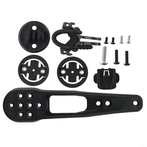 VersaGenius Bicycle Computer Mount Road Bike Bicycle Handlebar Computer Mount Compatible for H31 CP10 CP20 Road Cycling Bike Accessory with Light Mount, Black