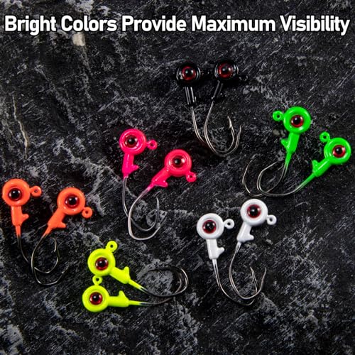 Crappie Jig Kit 30 Pcs - 6 Colors, 1/16oz Variation of THIS listing