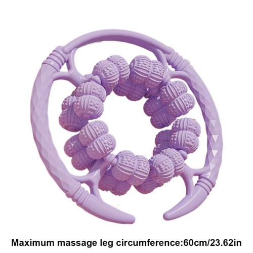 Upgraded Circular Leg Clamps Roller Thigh Roller for Deep Tissue Ergonomic Ideal for Sore Muscles, Tendonitis, Carpal Tunnel & Cellulite (Purple)
